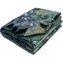 Voir la diapositive 1 :  Bâche camouflage 130g/m2 Werkapro 5x8m