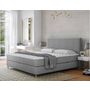 Voir la diapositive 1 : BEST MOBILIER Rafaela - lit boxspring - 160x200 - coffres et surmatelas inclus - en velours
