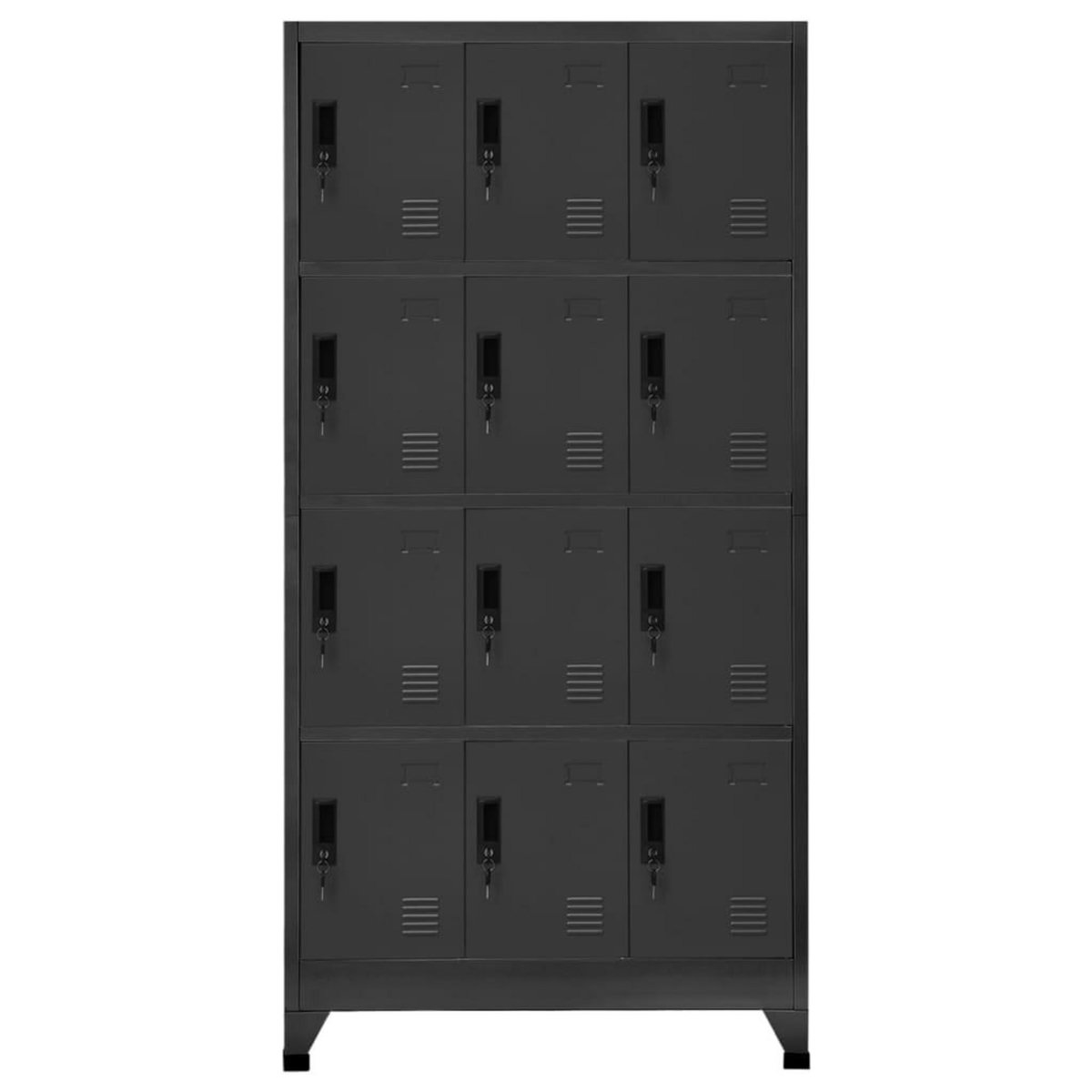 VIDAXL Armoire a casiers Anthracite 90x45x180 cm Acier