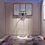 HOMCOM Panier de basket-ball mural - panneau de basket à accrocher - visserie incluse - acier PC bleu noir