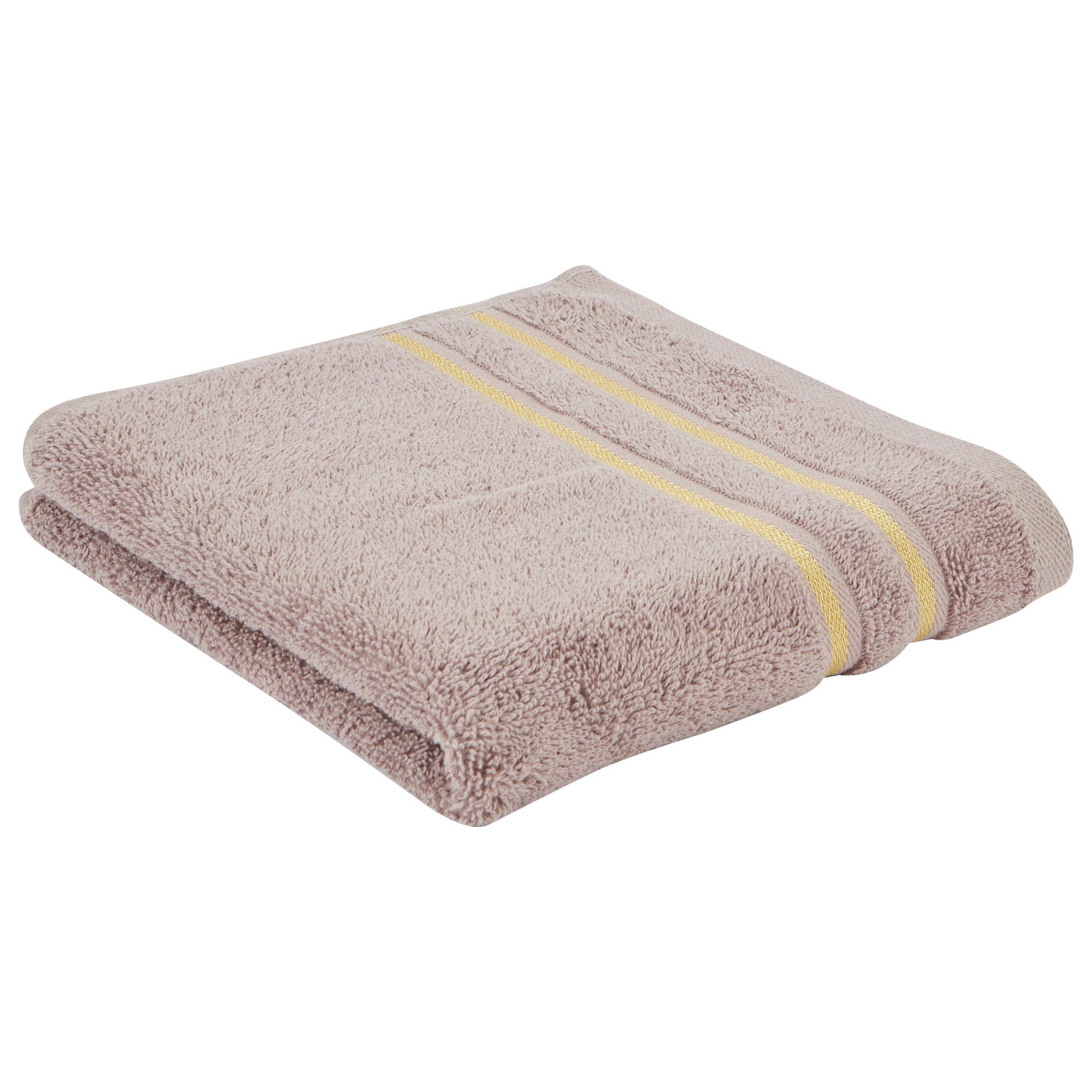 Voir la diapositive 3 : ACTUEL Coffret cadeau 2 serviettes 30x50 + 2 serviettes 50x90 en coton liteau doré 