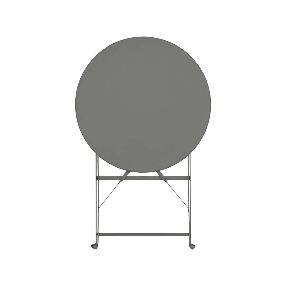 SWEEEK Table de jardin bistrot pliable - Emilia ronde - Table ronde Ø60cm en acier thermolaqué