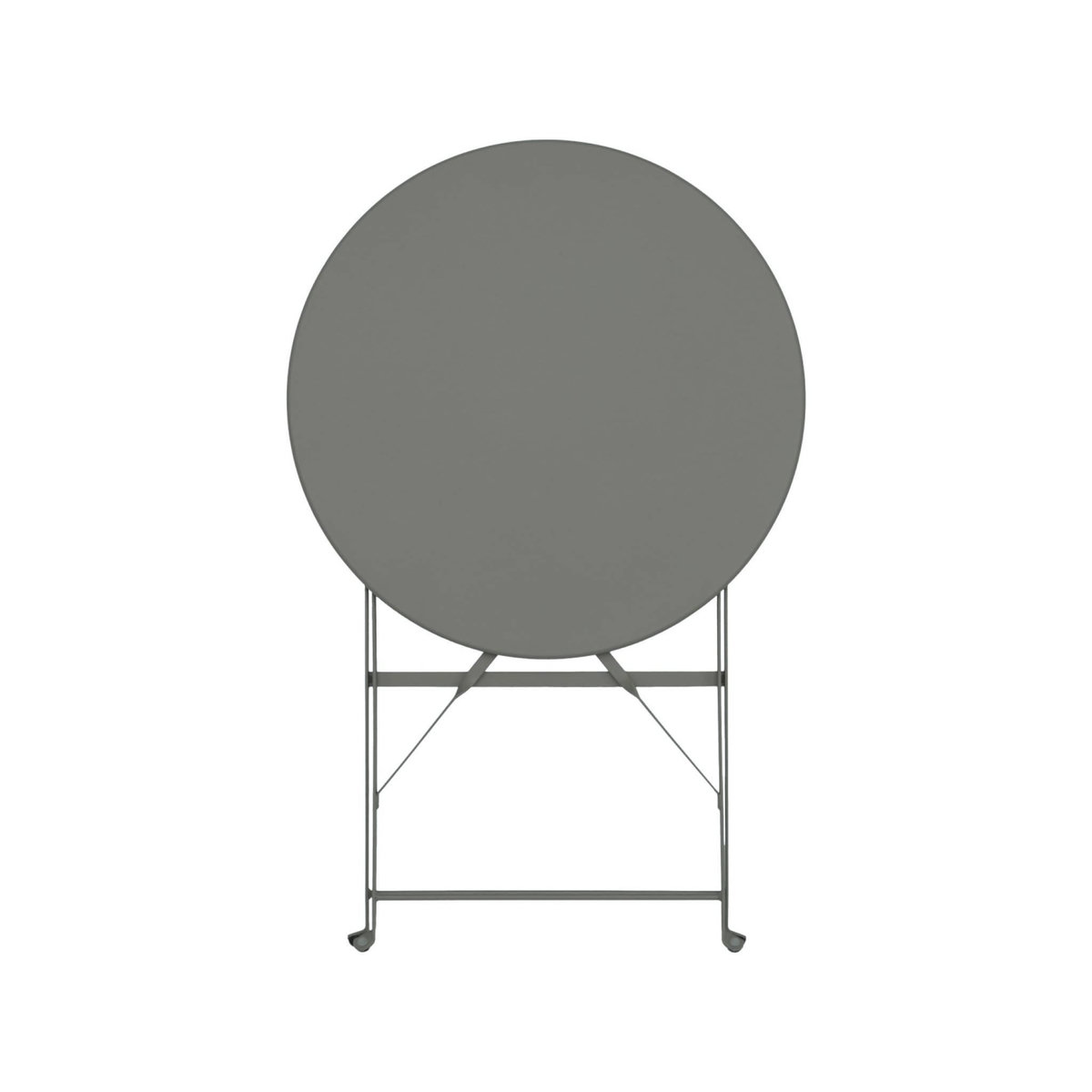SWEEEK Table de jardin bistrot pliable - Emilia ronde - Table ronde Ø60cm en acier thermolaqué