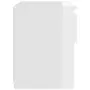 VIDAXL Table de chevet blanc brillant 40x30x39 cm bois d'ingenierie
