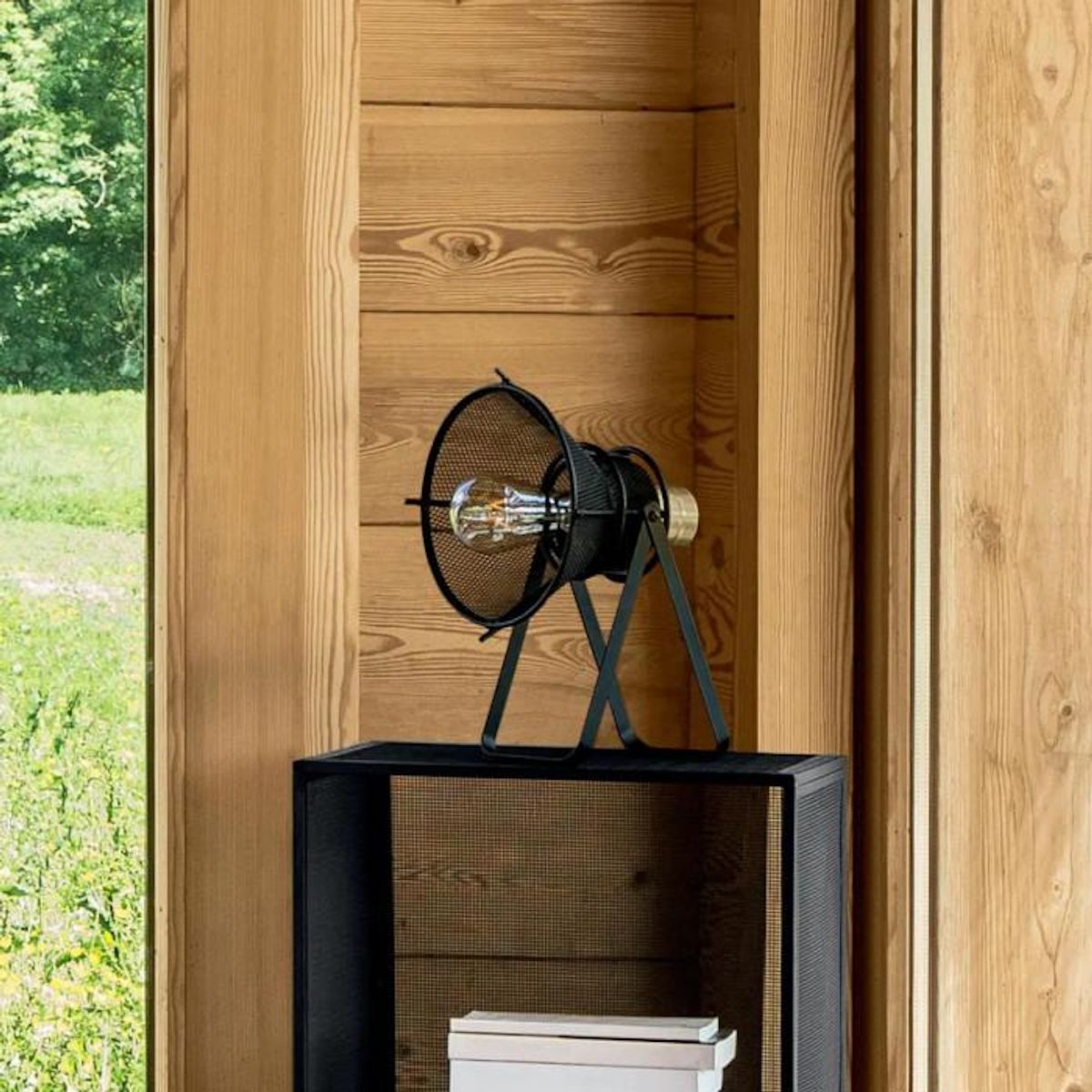 ATMOSPHERA Lampe à Poser Design  Rodo  31cm Noir & Or