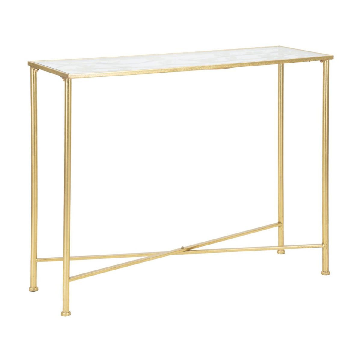 Paris Prix Console Design en Métal  Butterfly  100cm Or