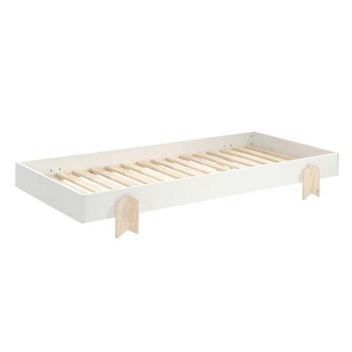 Paris Prix Lit Enfant en Bois  Modulo Arrow III  90x200cm Blanc