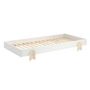 Voir la diapositive 3 : Paris Prix Lit Enfant en Bois  Modulo Arrow III  90x200cm Blanc