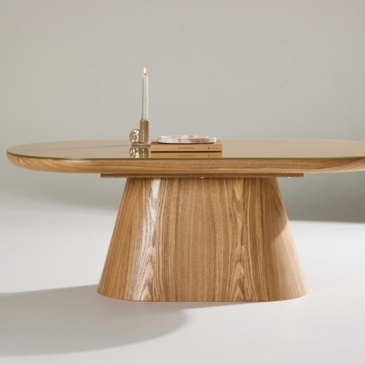 Paris Prix Table Basse en Verre  Castor  120cm Naturel