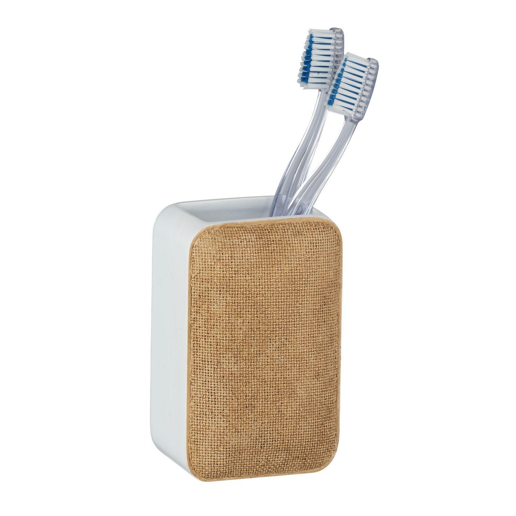 Voir la diapositive 2 : Wenko Gobelet de salle de bain design ambila - beige