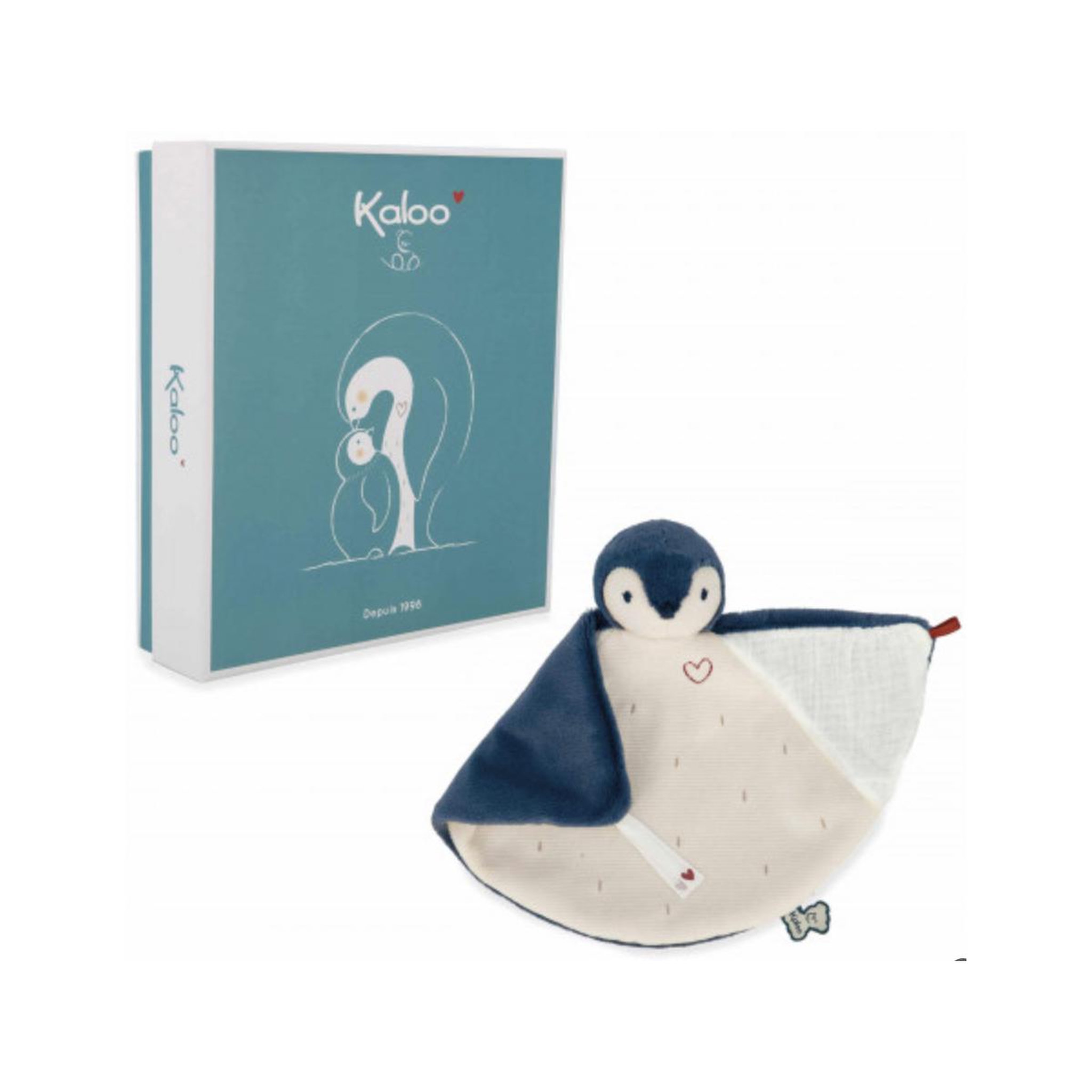 Kaloo Doudou manchot - bleu -