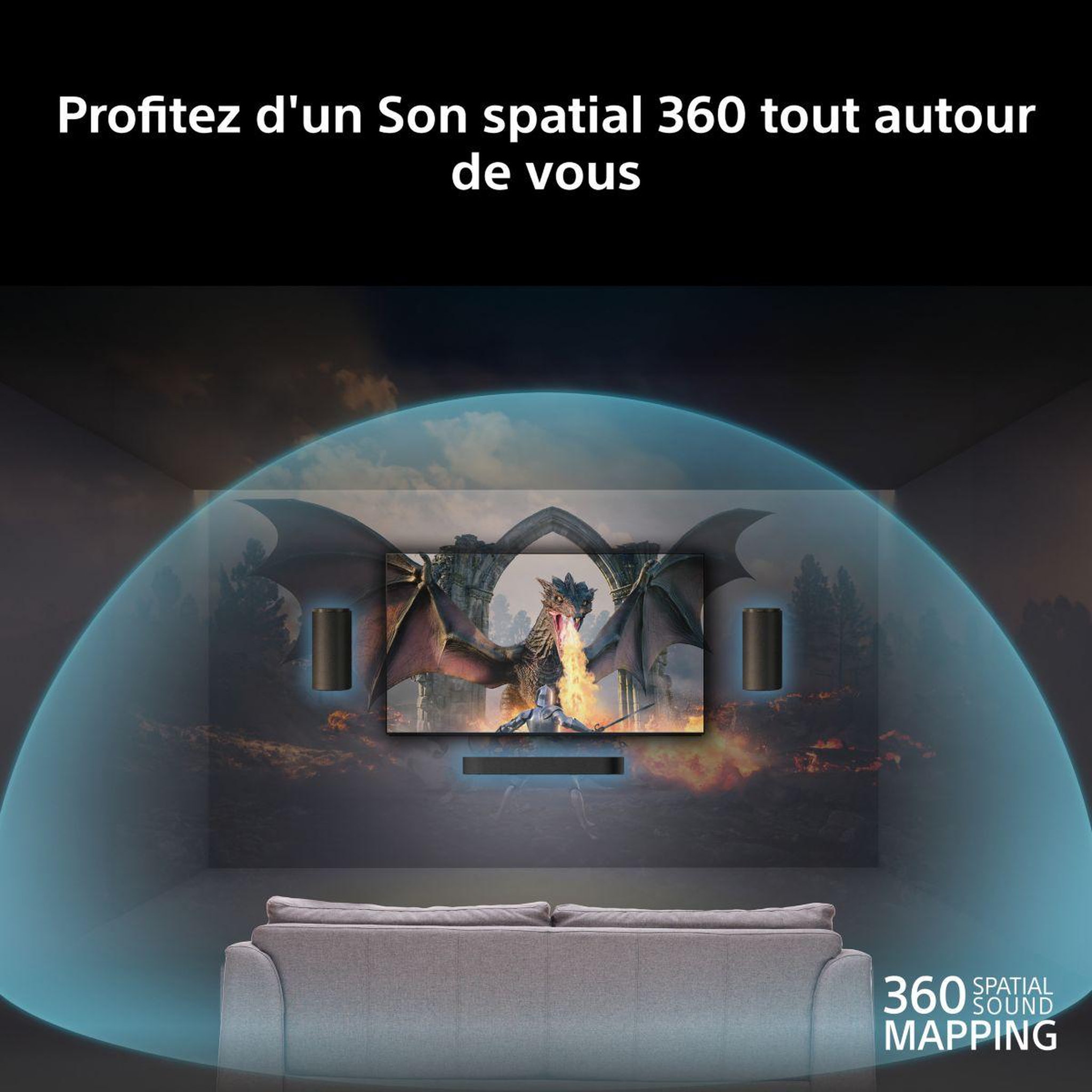 Voir la diapositive 3 : SONY Barre de son bravia theatre trio