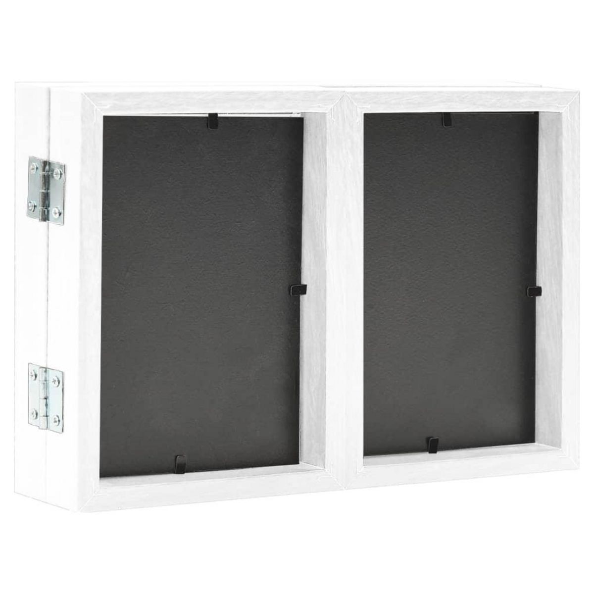 VIDAXL Cadre photo depliable Blanc 28x18 cm+2x(13x18 cm)