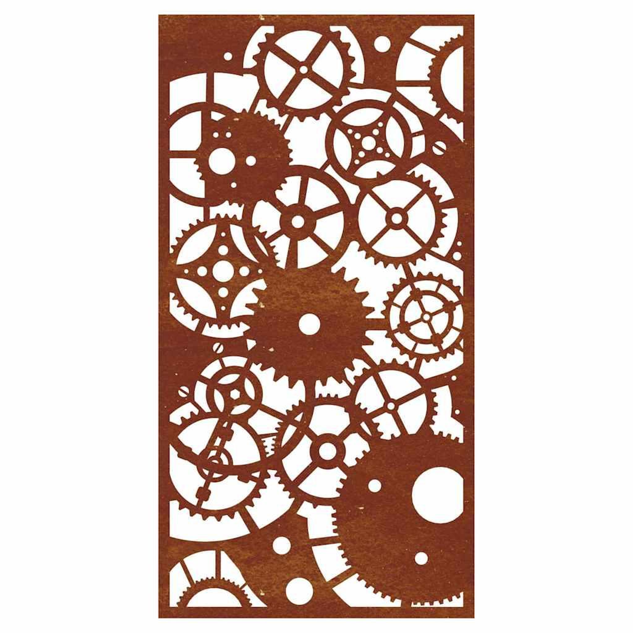 Voir la diapositive 4 : VIDAXL Decoration murale jardin 105x55 cm design de roue dentee