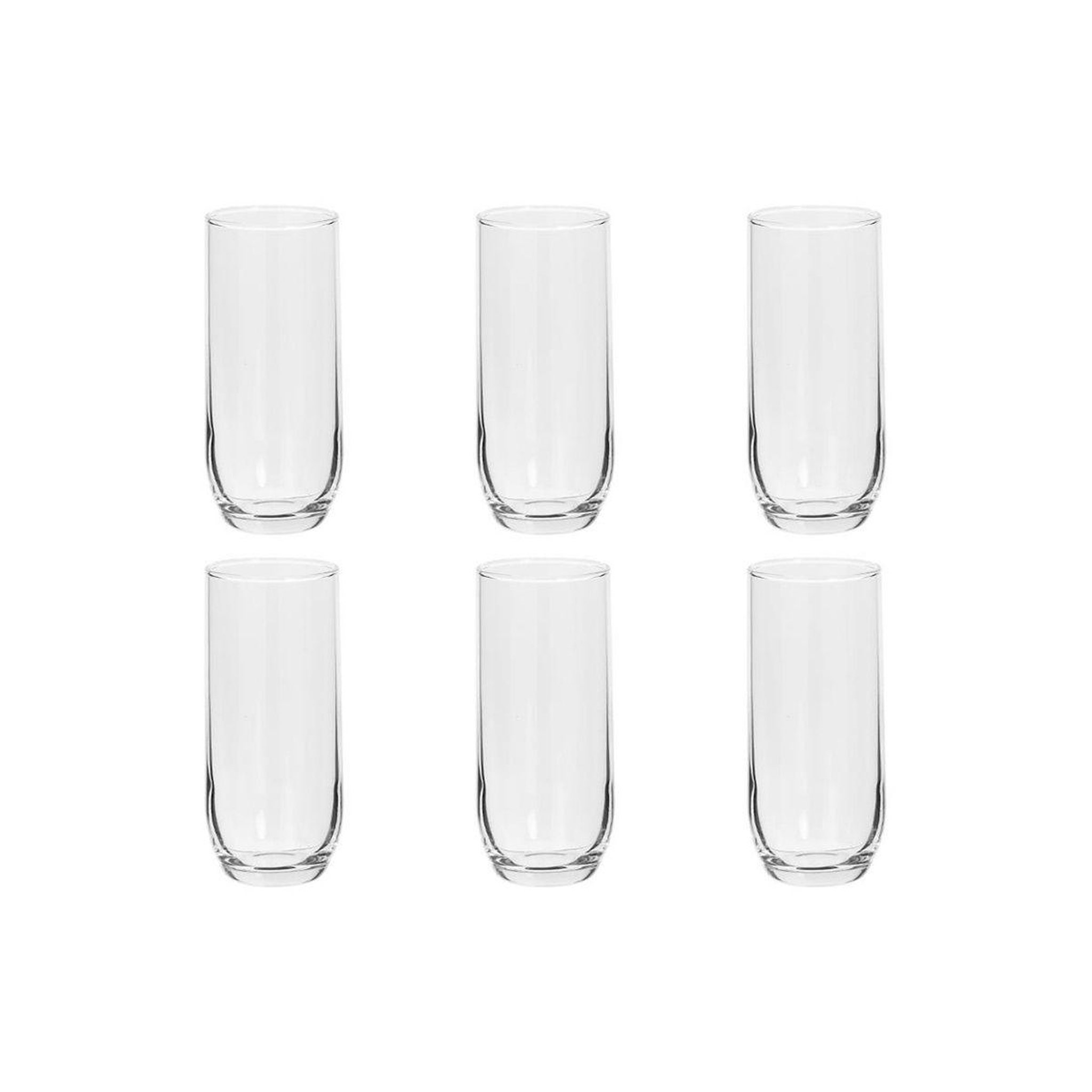 SECRET DE GOURMET Lot de 6 verres hauts  paol'eau  31cl transparent