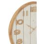 Voir la diapositive 2 : Paris Prix Horloge Murale en Bois  Beatriz  60cm Blanc & Naturel