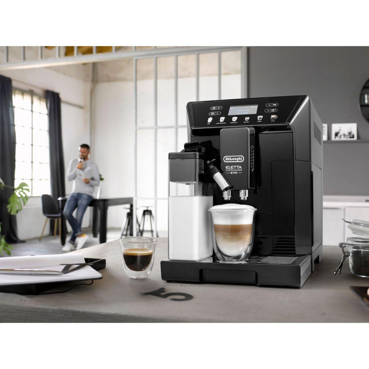 DELONGHI Expresso Broyeur Primadonna Soul ECAM610.75.MB noir