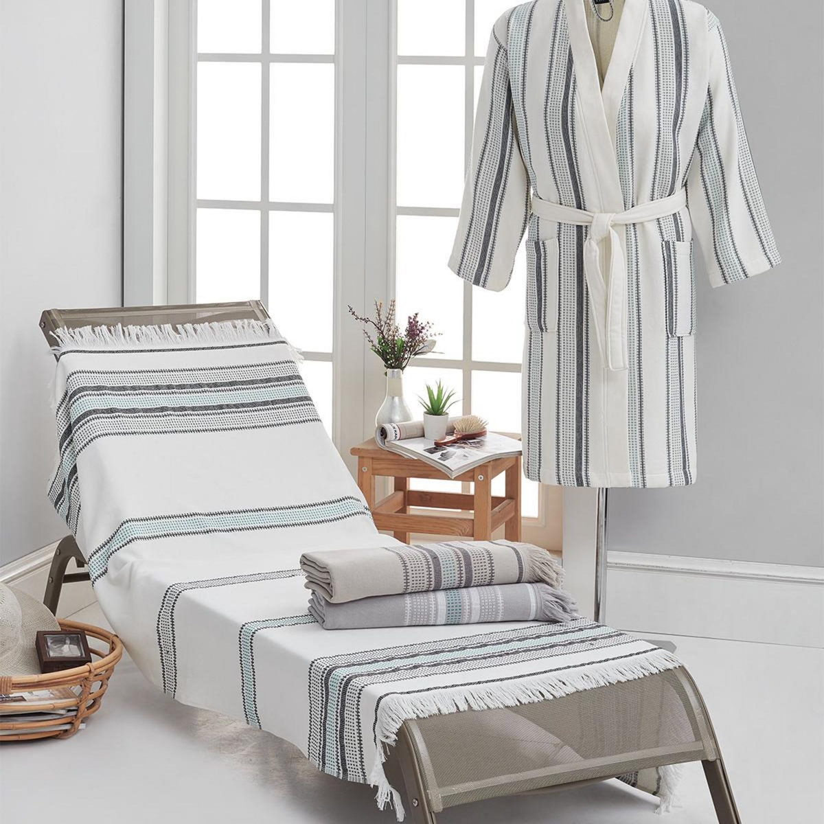 Sensei Maison Fouta serviette de plage 100x180 cm BODRUM