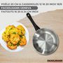 Voir la diapositive 2 : Fackelmann Set de 1 poêle 20 cm, 3 casseroles 12 16 20 cm et 3 faitouts 16, 20 et 24 cm en inox Fackelmann Geneva