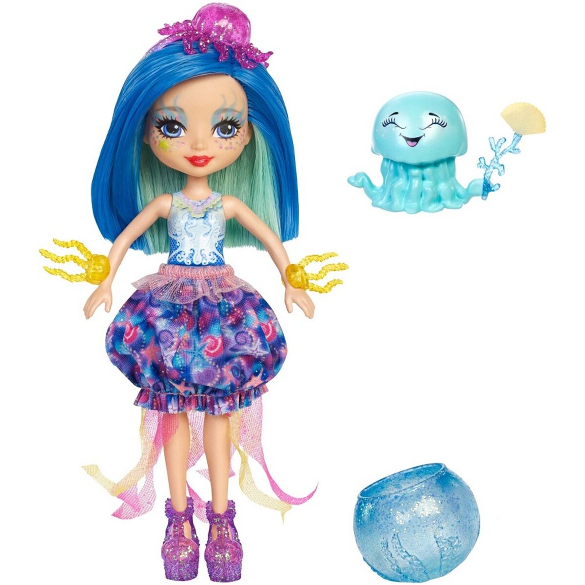 MATTEL Coffret mini poupée cheveux magiques et méduse - Enchantimals