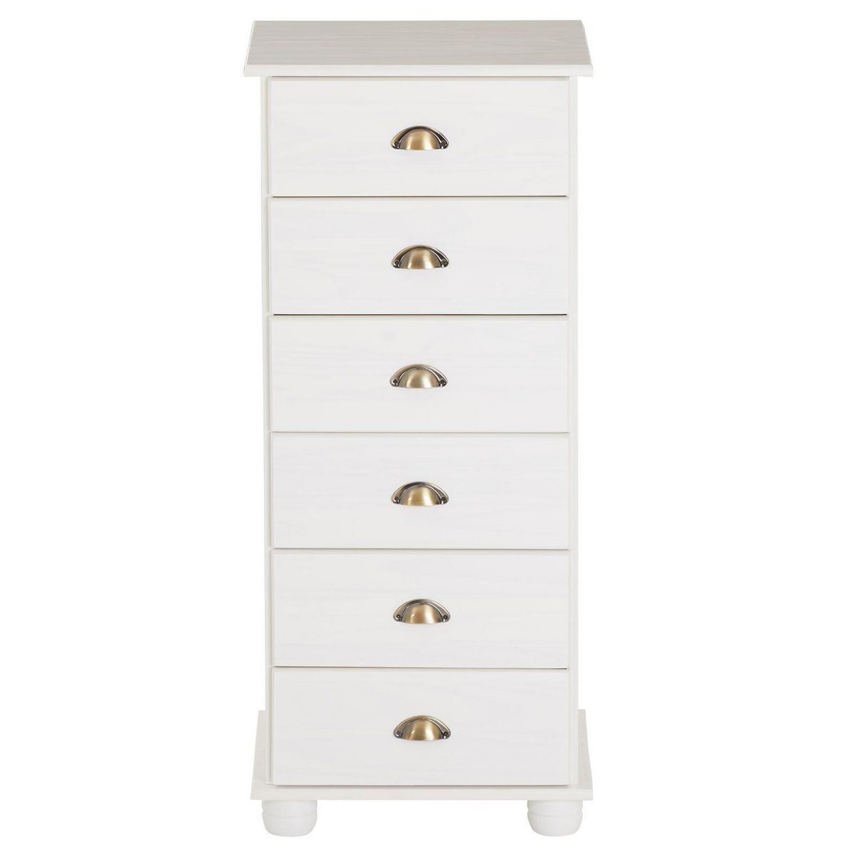 IDIMEX Chiffonnier en pin massif COLMAR, avec 6 tiroirs