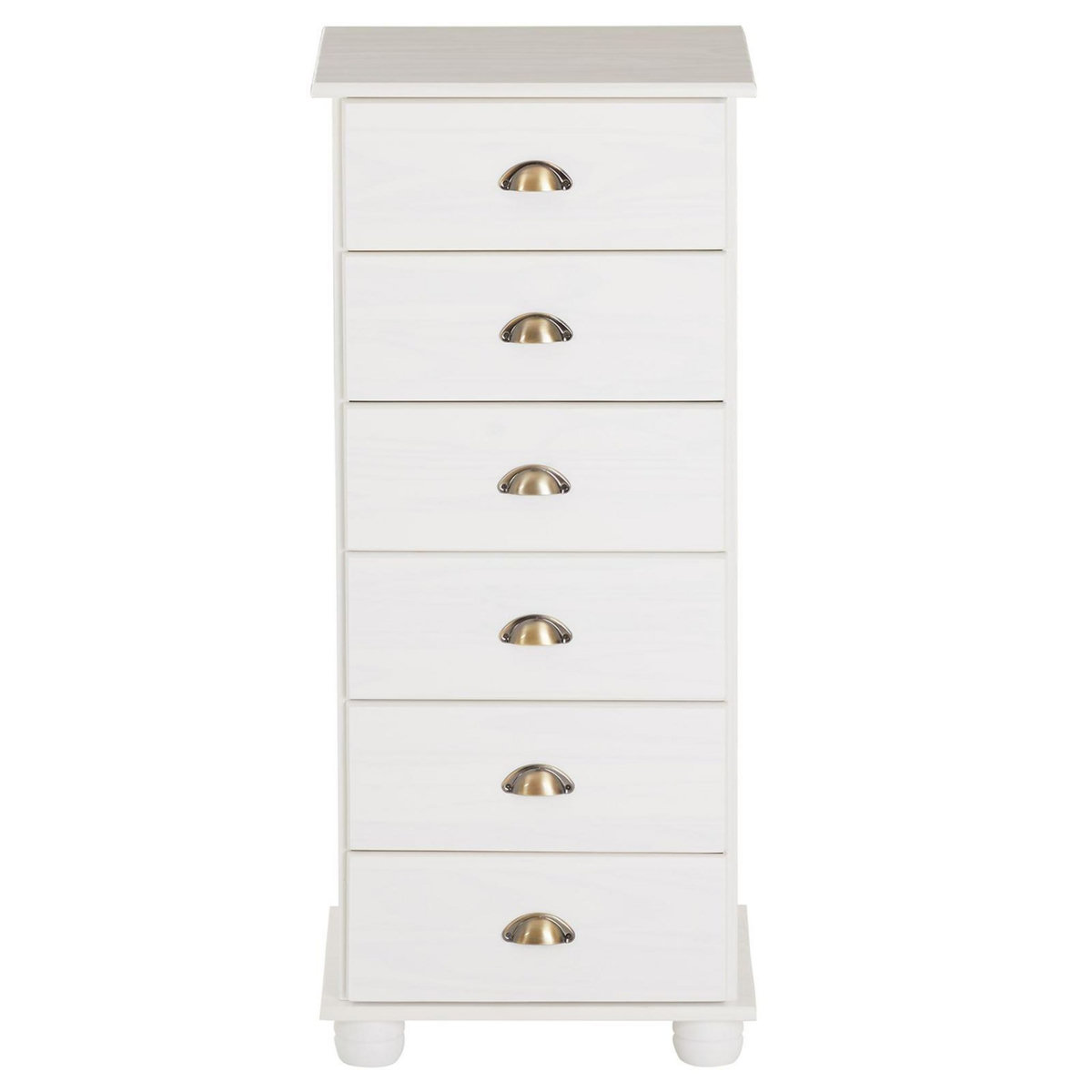 IDIMEX Chiffonnier en pin massif COLMAR, avec 6 tiroirs