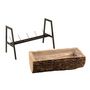 Voir la diapositive 2 : Paris Prix Cache-Pot sur Pied  Tronc en Bois  78cm Naturel