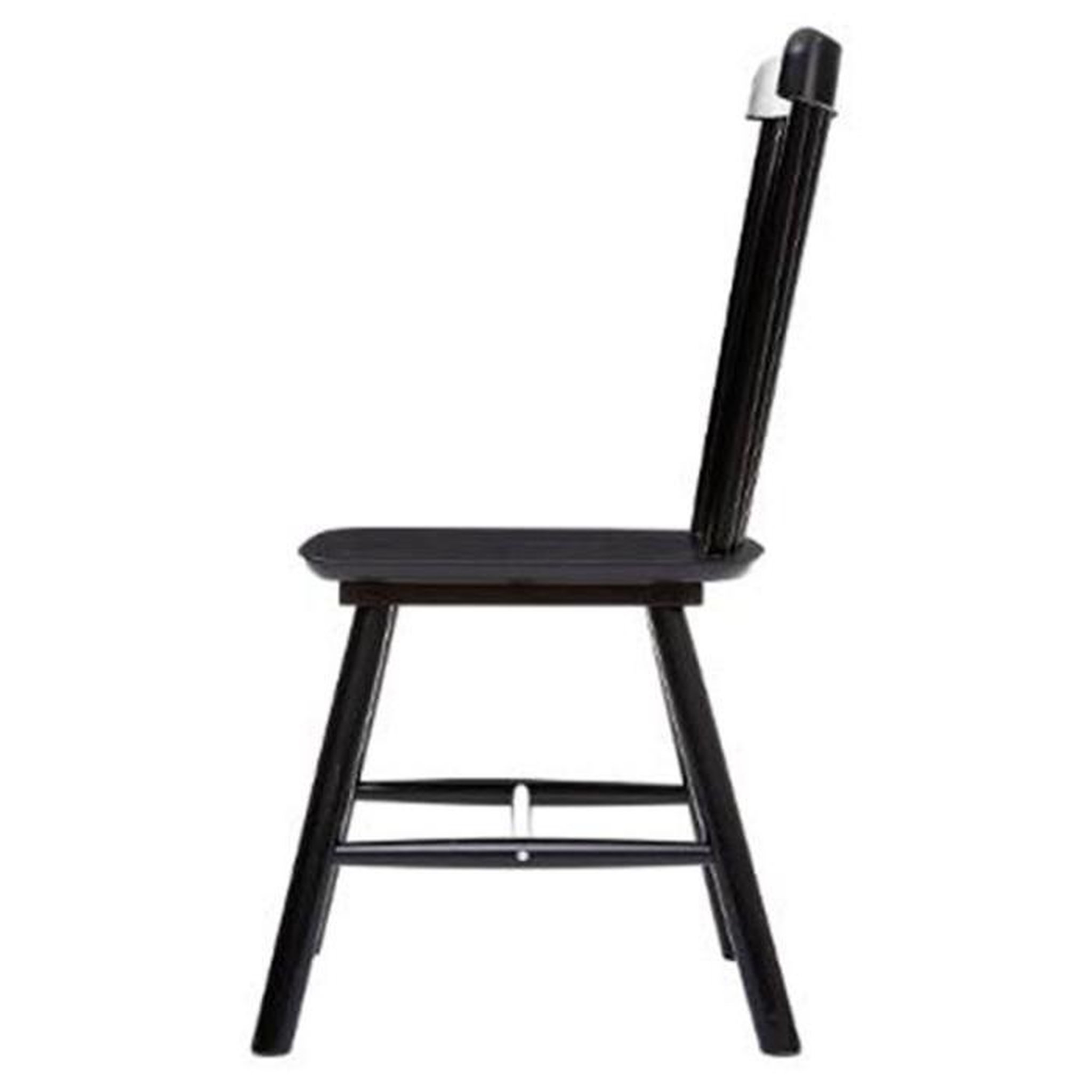 Voir la diapositive 2 : ATMOSPHERA Lot de 2 Chaises en Bois  Isabel  87cm Noir