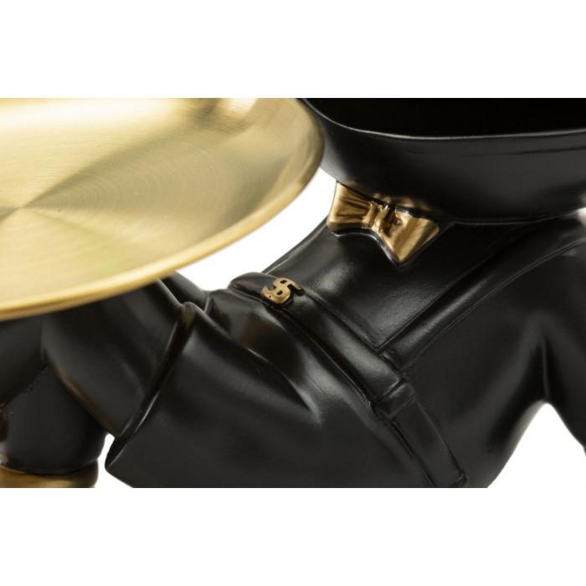 Paris Prix Vide-Poche Statuette Chien  Dog Buddy  27cm Noir