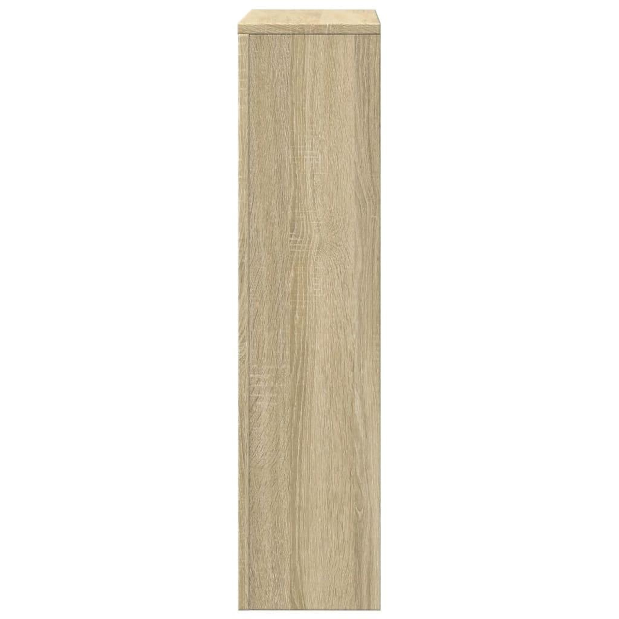 Voir la diapositive 4 : VIDAXL Cache-radiateur chene sonoma 78x20x82 cm bois d'ingenierie