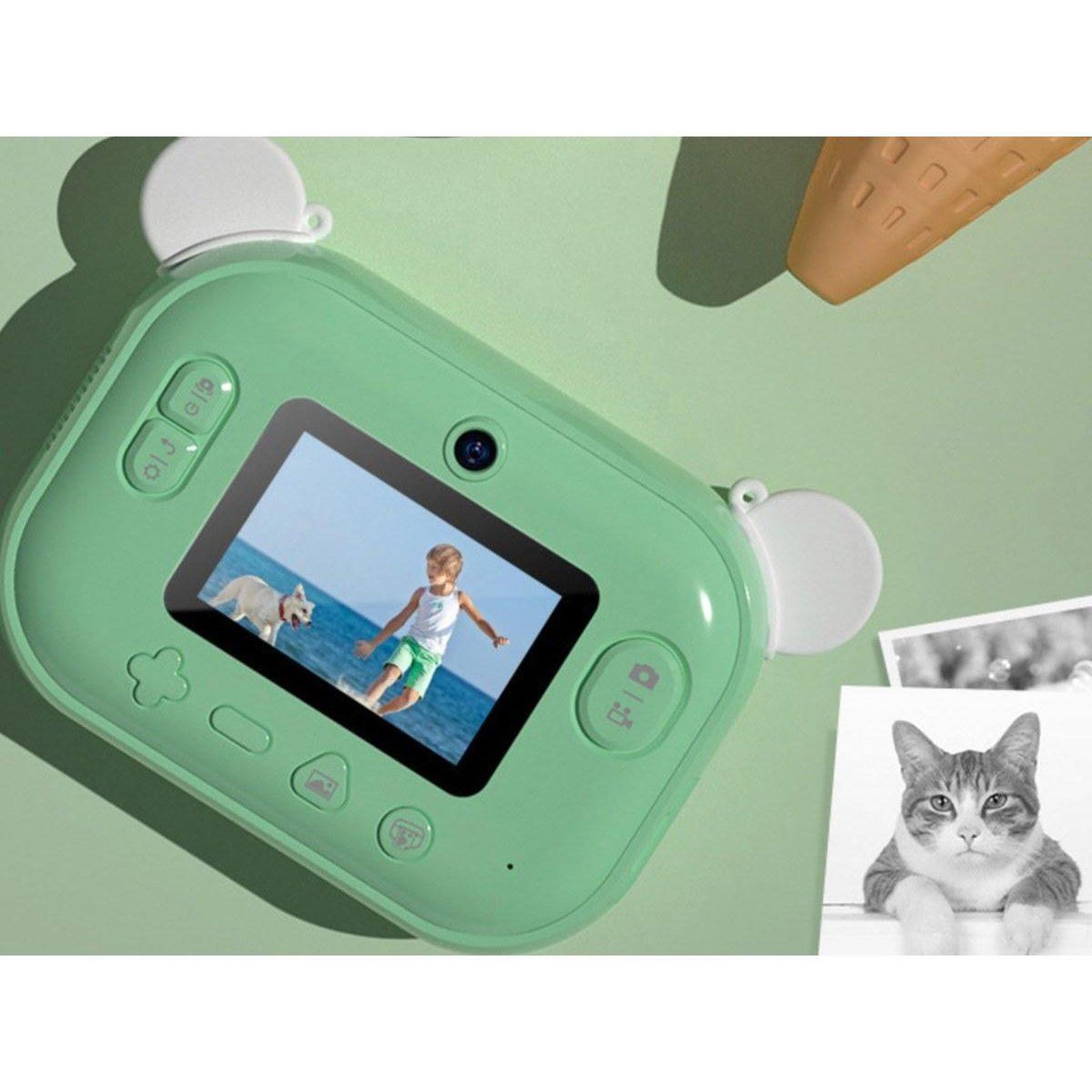 Voir la diapositive 3 : 1001JOUETS Appareil Photo Numérique Instantané Enfant - WiFi - Dinosaure