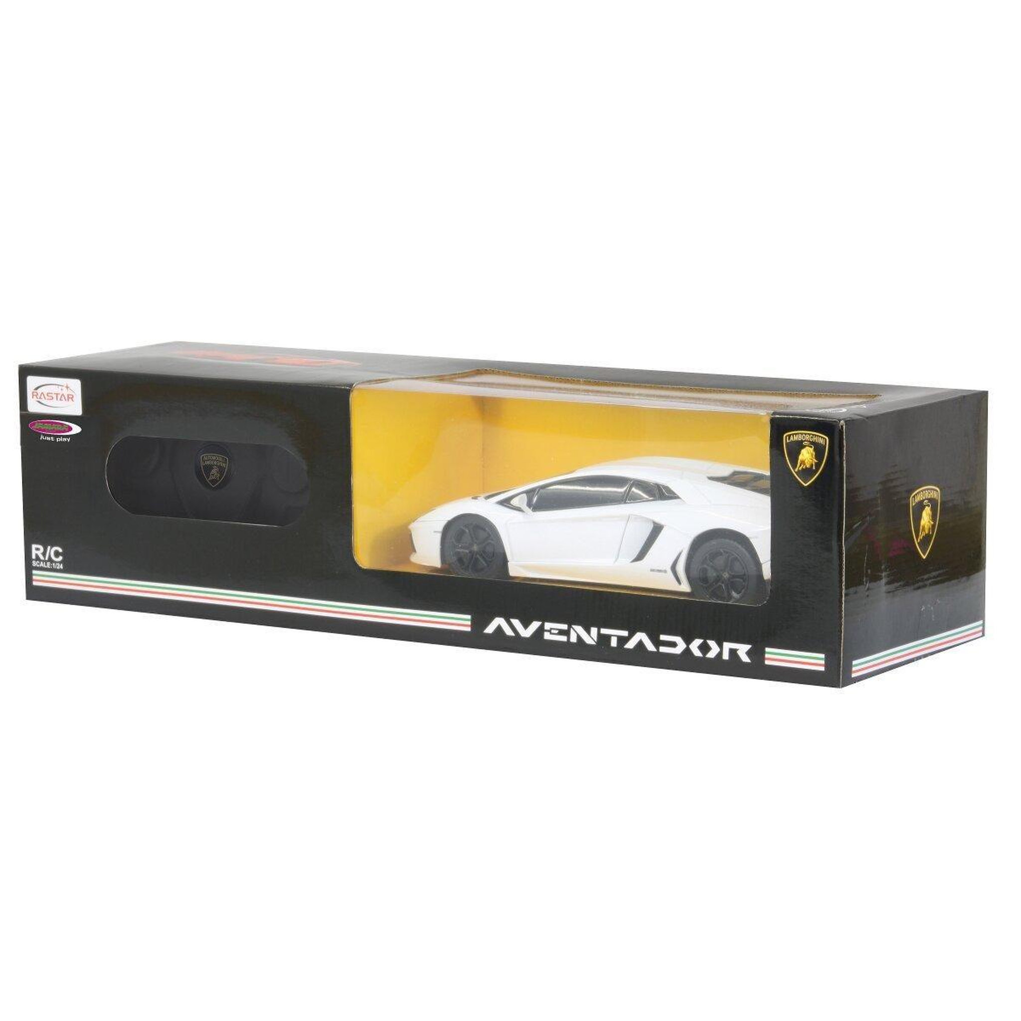 Voir la diapositive 2 : Jamara Voiture télécommandée lamborghini aventador 1:24 blanc 2,4ghz