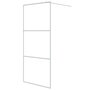Voir la diapositive 2 : VIDAXL Paroi de douche Blanc 90x195 cm Verre ESG transparent
