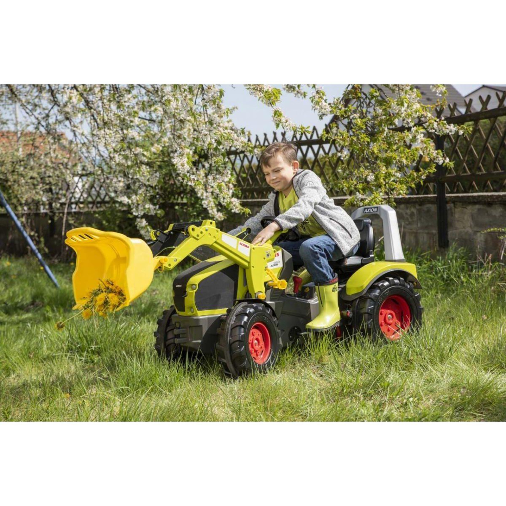 Voir la diapositive 2 : ROLLY TOYS Tracteur a pédales rollyx-trac premium claas axion 960