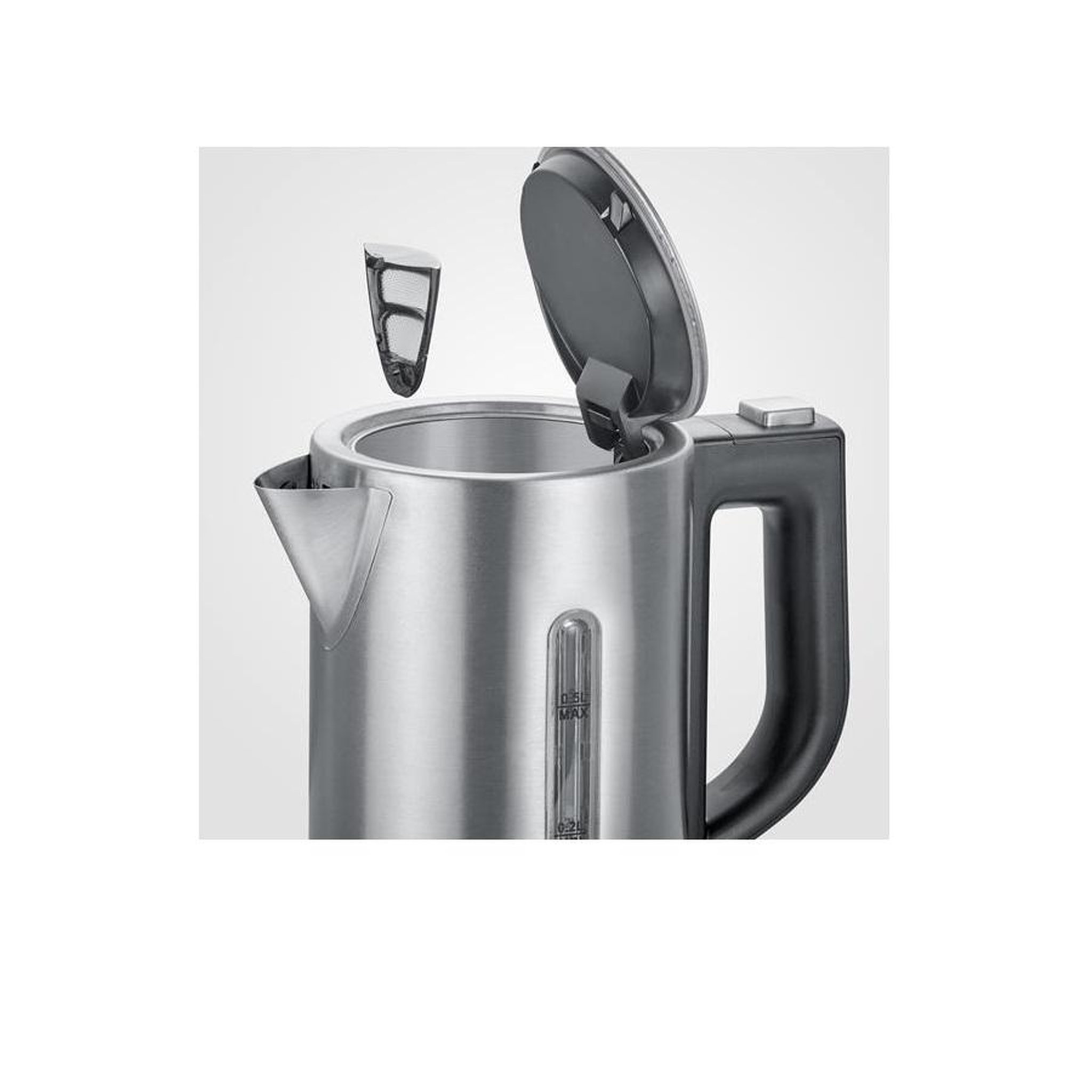 Voir la diapositive 4 : SEVERIN Bouilloire électrique 0.5l 1100w inox/noir - 3647