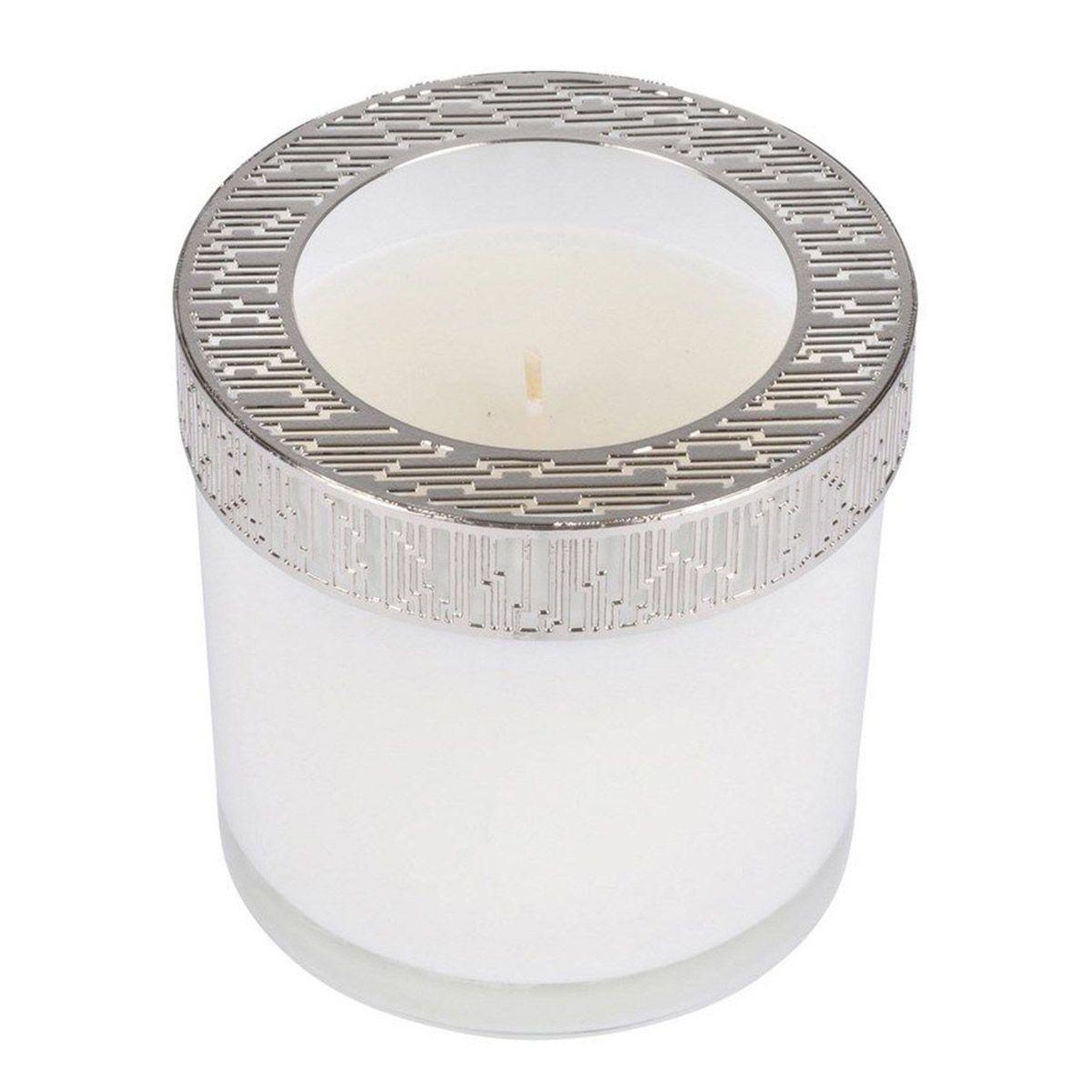 HOMEA Bougie Verrine Parfumée  Élégant  10cm Blanc