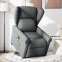 Voir la diapositive 2 : VIDAXL Fauteuil inclinable de massage electrique Gris fonce Tissu