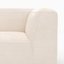 Voir la diapositive 3 : Rendez vous déco Angle gauche pour canapé modulable en velours blanc cassé-Mina