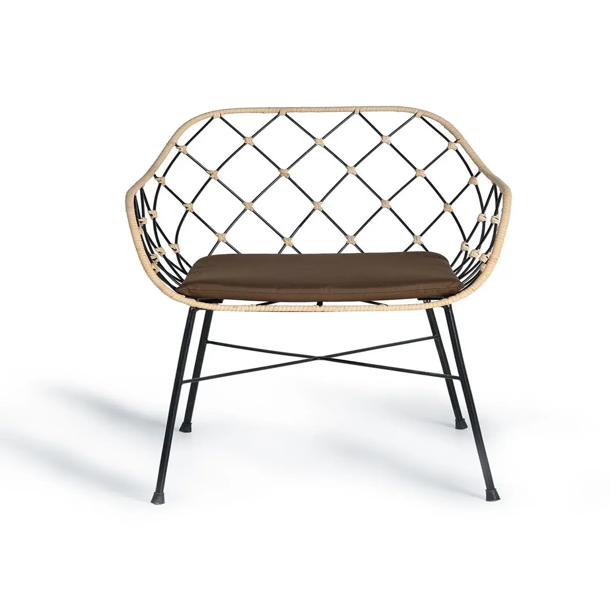 Voir la diapositive 2 : GINER Y COLOMER SL Lot de 2 chaises de rotin naturel 56 cm style méditerranéen