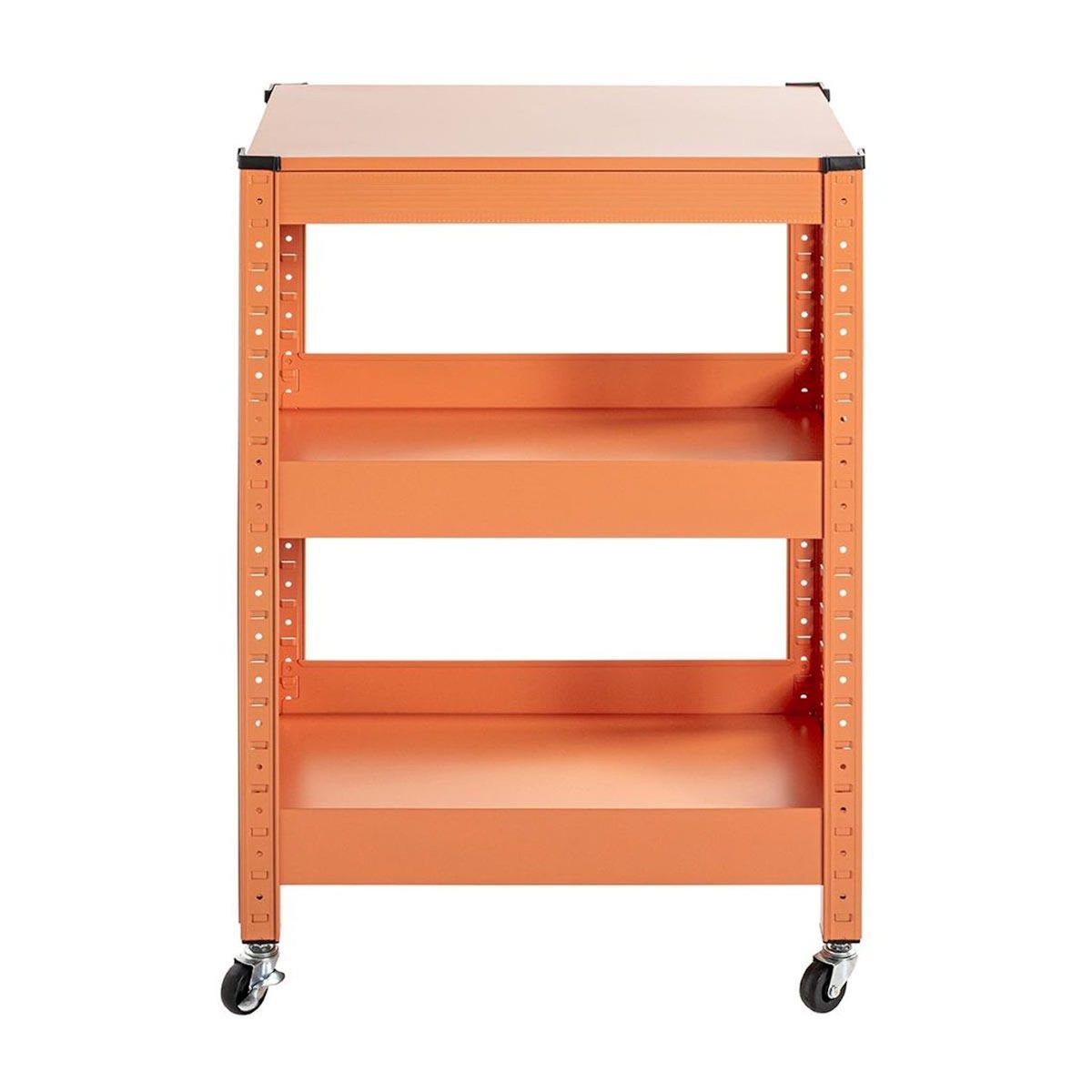 Paris Prix Desserte de Cuisine 3 Niveaux  Coppa  75cm Orange