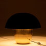 Voir la diapositive 3 : Paris Prix Lampe à Poser  Champignon Métal  40cm Noir & Or