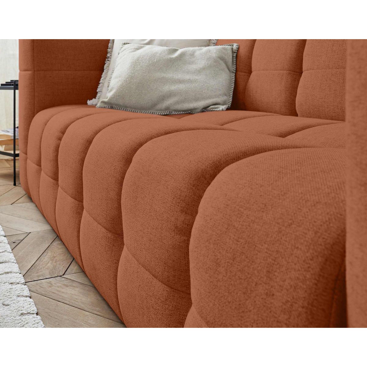 LISA DESIGN Suzano - canapé 3 places - en tissu