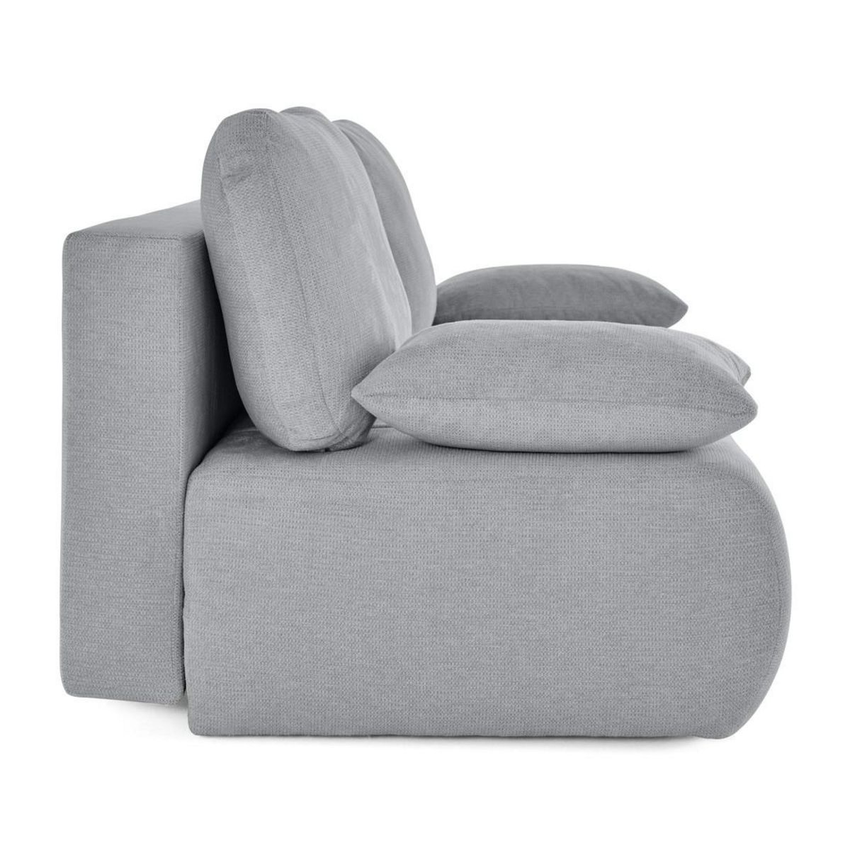 BEST MOBILIER Harper - canapé 3 places convertible avec coffre en tissu texturé