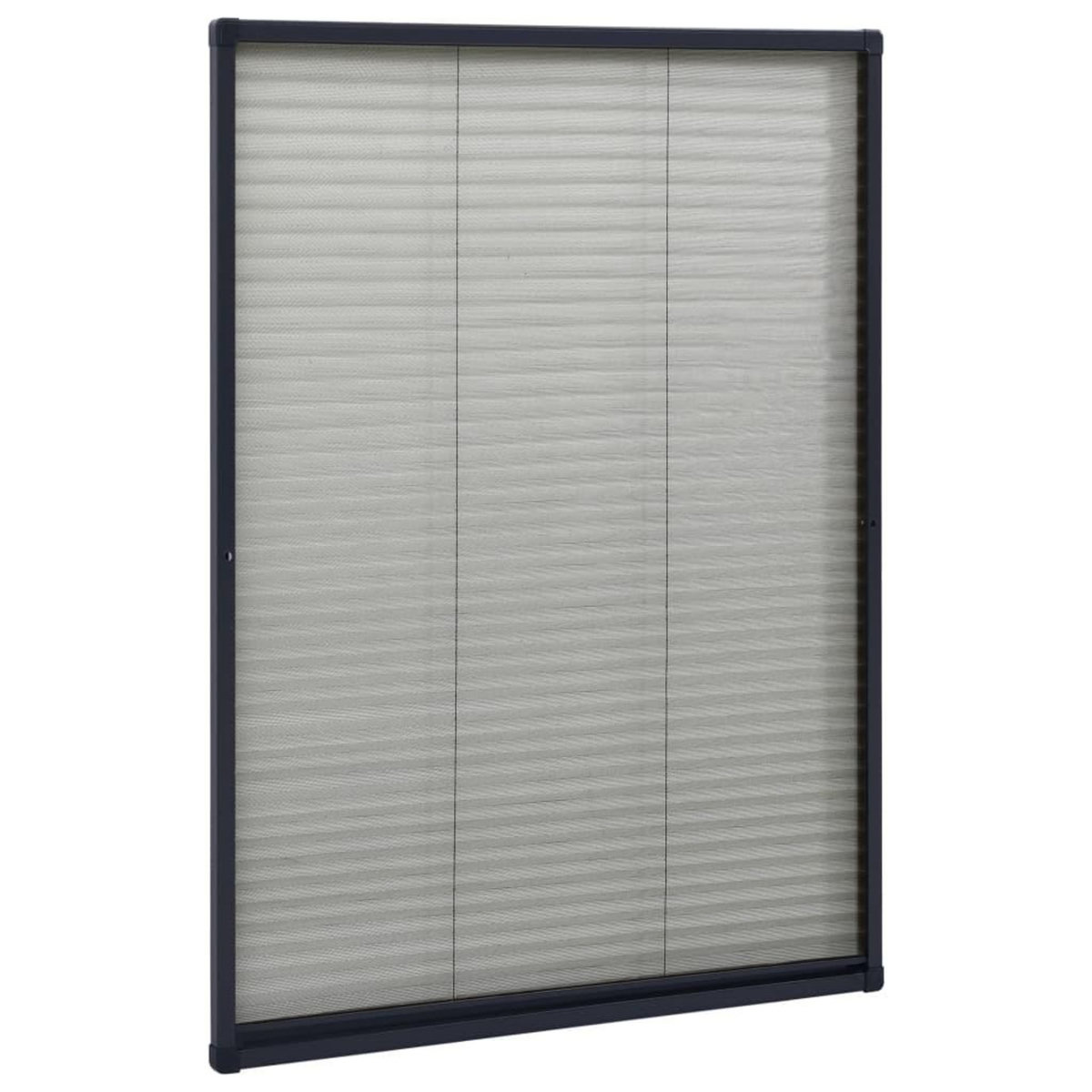 VIDAXL Moustiquaire plissee pour fenetre Aluminium Anthracite 80x120cm