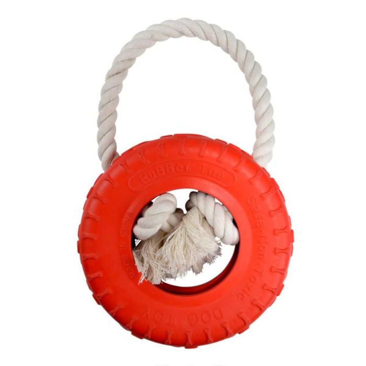 Paris Prix Jouet pour Chien  Pneu & Corde  30cm Rouge