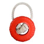 Paris Prix Jouet pour Chien  Pneu & Corde  30cm Rouge