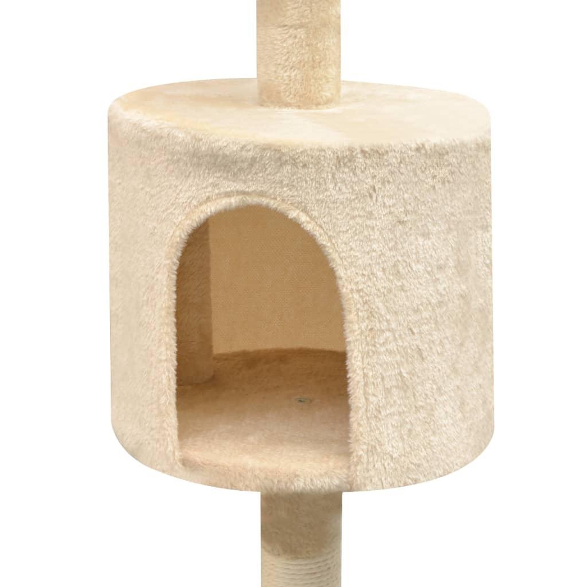 Voir la diapositive 3 : VIDAXL Arbre a chat avec griffoirs en sisal 125 cm Beige