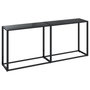 Voir la diapositive 2 : VIDAXL Table console Noir 180x35x75,5 cm Verre trempe
