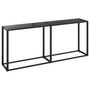 Voir la diapositive 2 : VIDAXL Table console Noir 180x35x75,5 cm Verre trempe