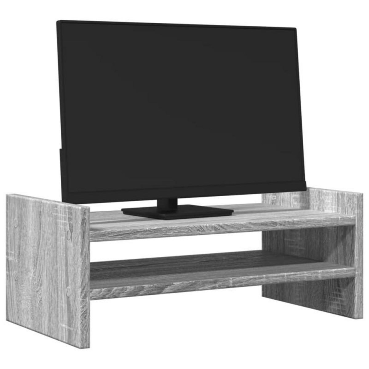 VIDAXL Support de moniteur sonoma gris 50x27x20 cm bois d ingénierie